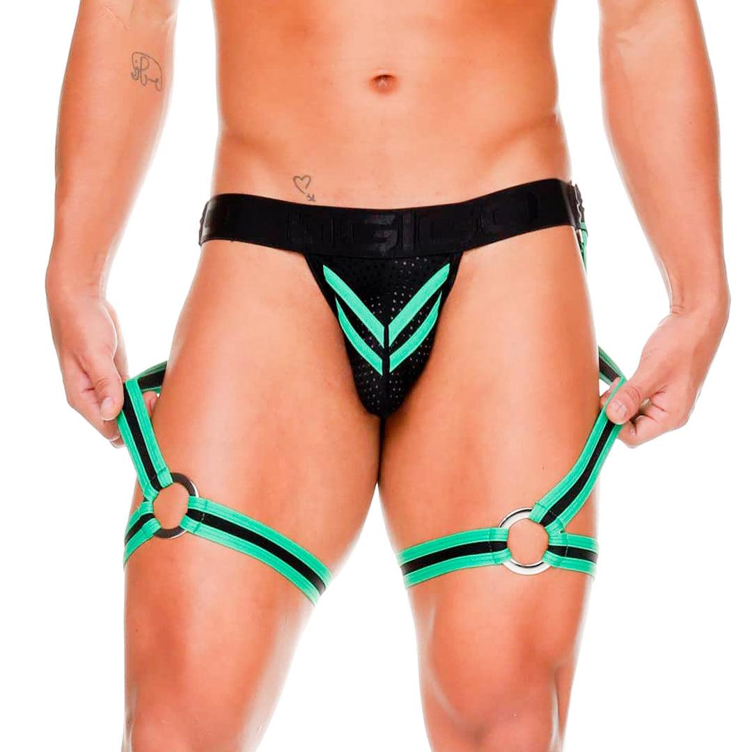 MEDIEVAL GREEN JOCKSTRAP GELBERT BELT - Gigo Underwear Colombia