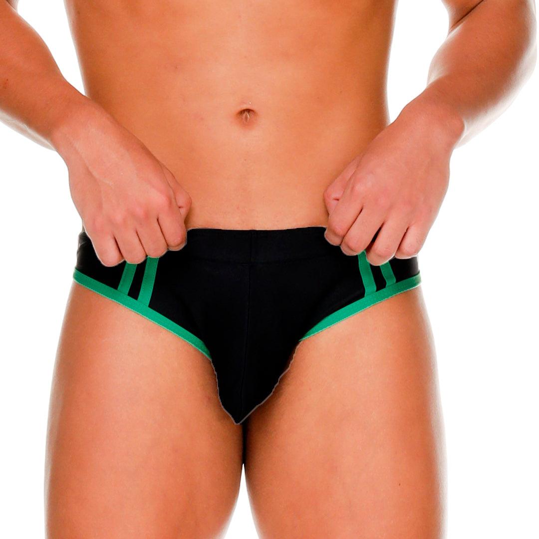 MEDIEVAL GREEN SWIM BRIEF - Gigo Underwear Colombia