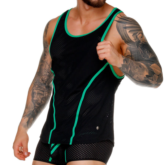 MEDIEVAL GREEN TANK - Gigo Underwear Colombia