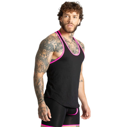 Misty Fucshia Tank vista posterior de Gigo Underwear