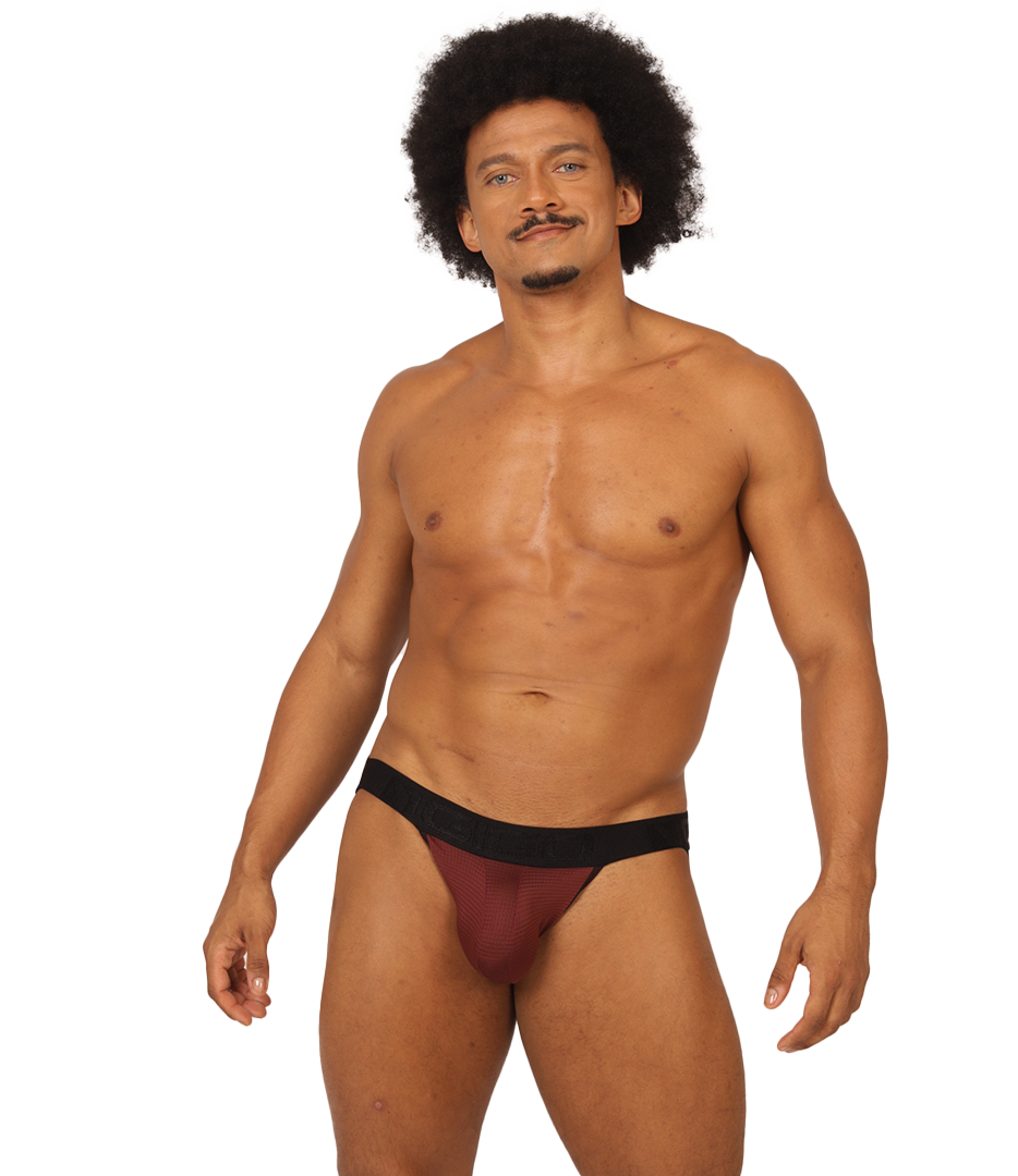 MIX WINE JOCKSTRAP - Jockstrap Masculino Sexy con Pretina Contraste