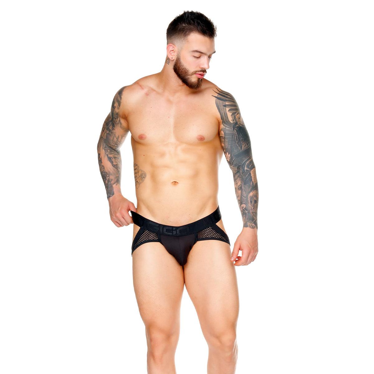 MOROCCO BLACK BRIEF JOCKSTRAP - Gigo Underwear Colombia