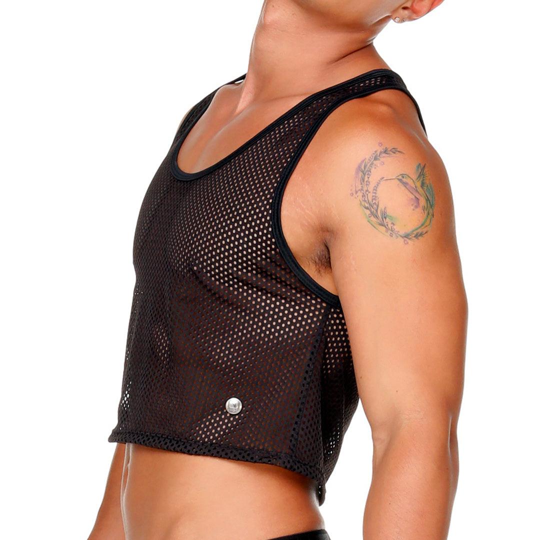 MOROCCO BLACK CROOP TOP - Gigo Underwear Colombia