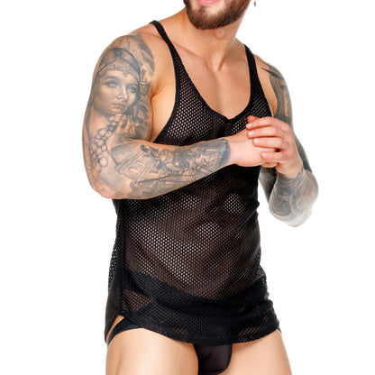 Morocco Black Tank vista posterior de Gigo Underwear