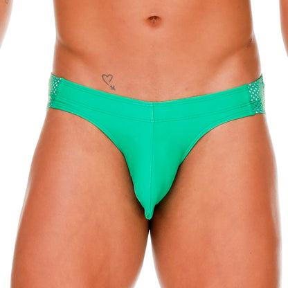 Morocco Green Swim Brief de Gigo Underwear