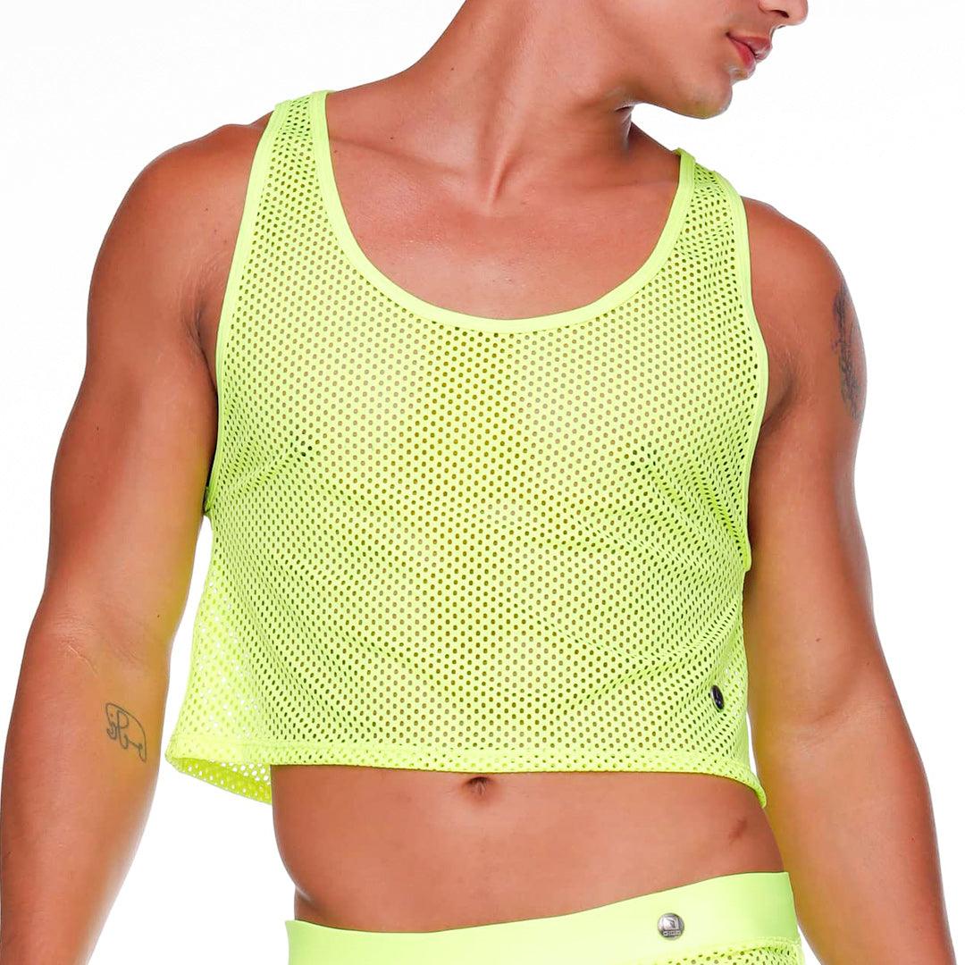 MOROCCO YELLOW CROOP TOP - Gigo Underwear Colombia