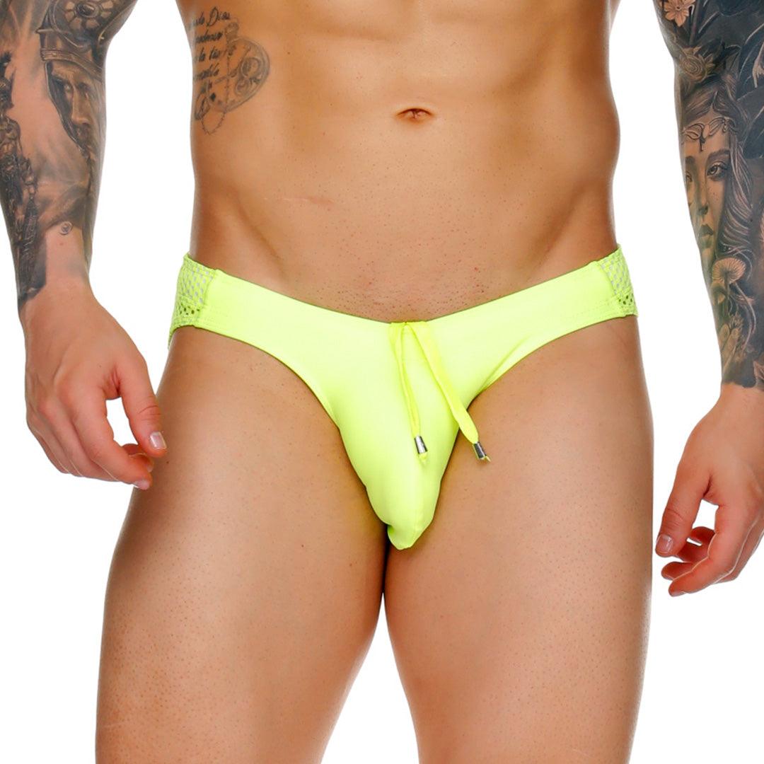 MOROCCO YELLOW SWIM BRIEF - Gigo Underwear Colombia