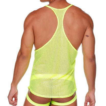 Morocco Yellow Tank vista frontal de Gigo Underwear