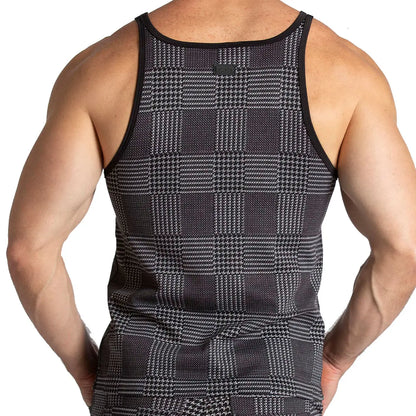Mountain Black Tank vista posterior de Gigo Underwear