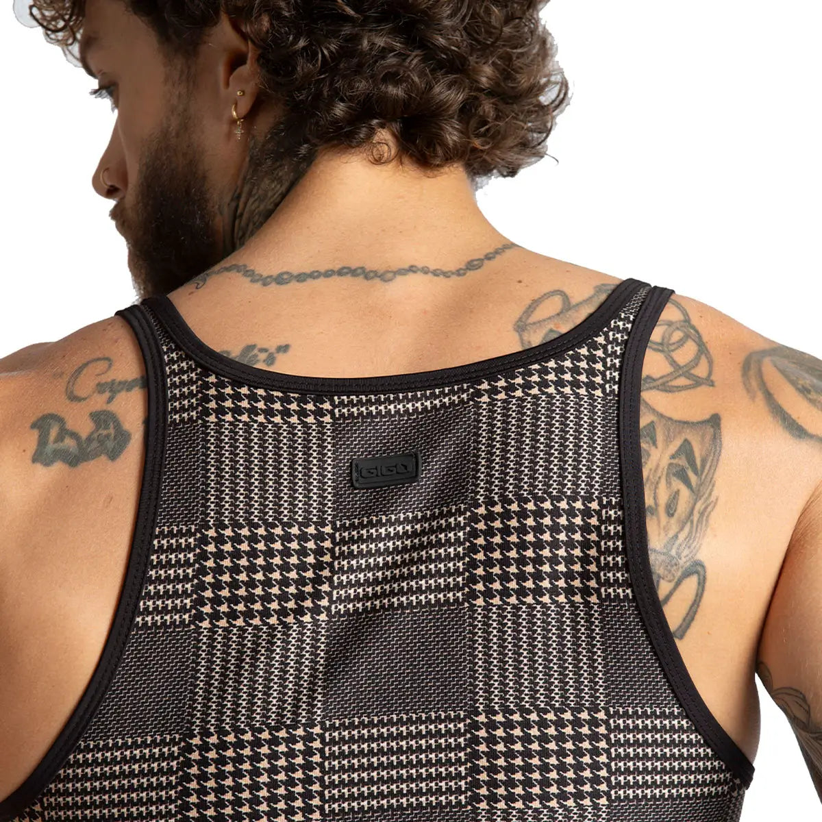 Mountain Brown Tank vista posterior de Gigo Underwear