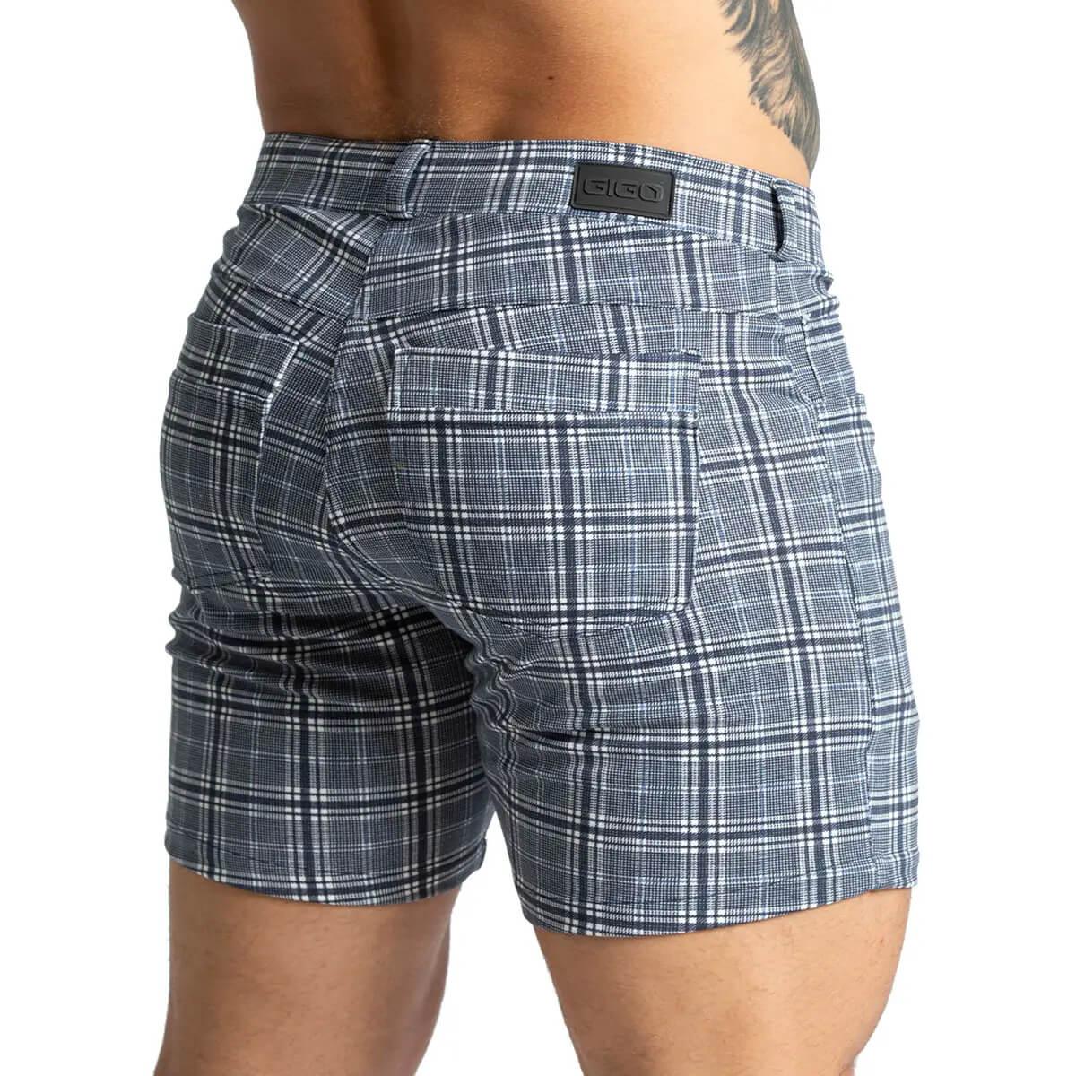 MOUNTAIN SQUARE SHORT - Pantaloneta corta a cuadros para hombres
