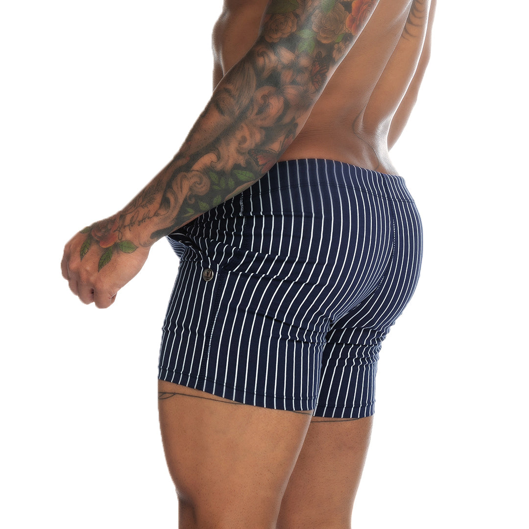 Naval Blue Beachwear vista frontal de Gigo Underwear