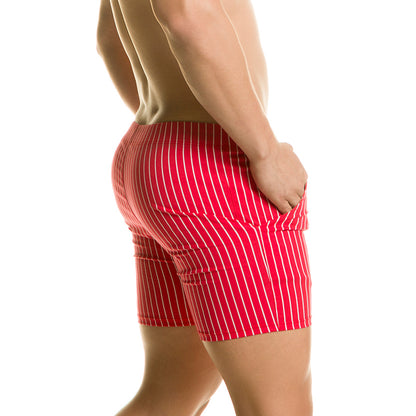 Naval Red Beachwear vista posterior de Gigo Underwear