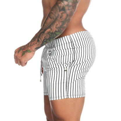 Naval White Beachwear vista frontal de Gigo Underwear