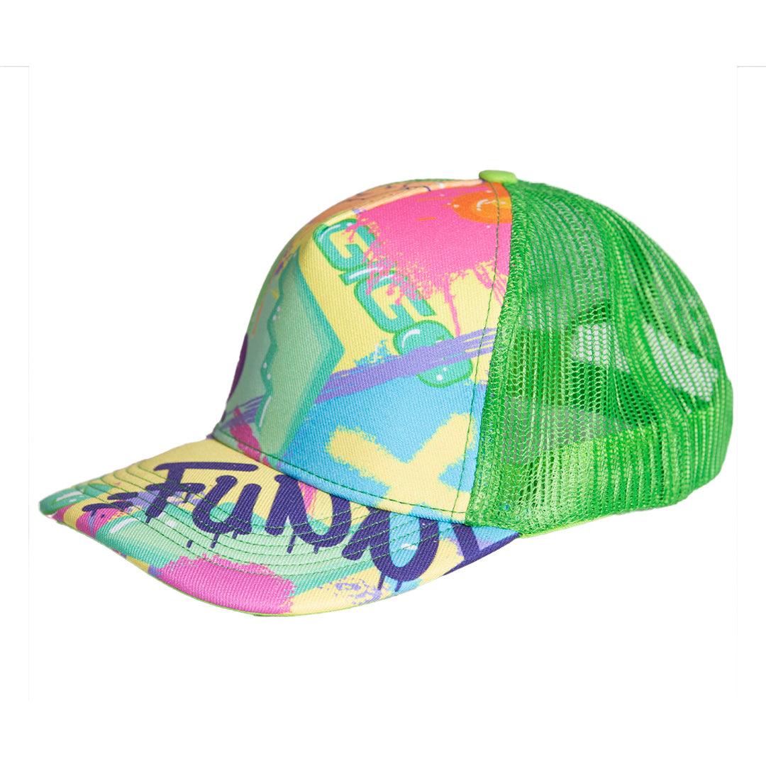 NEON GREEN CAPS - Gorra estampada para hombres