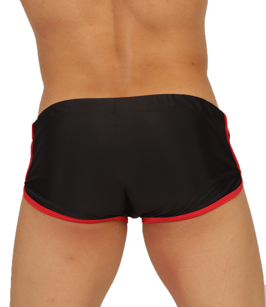 Nice Black Swim Trunk vista posterior de Gigo Underwear