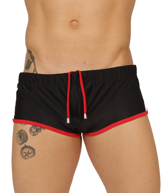 NICE BLACK SWIM TRUNK - Trunk Deportivo Masculino con Estilo Actual