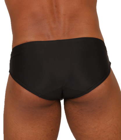 Nice Black Swimbrief vista posterior de Gigo Underwear