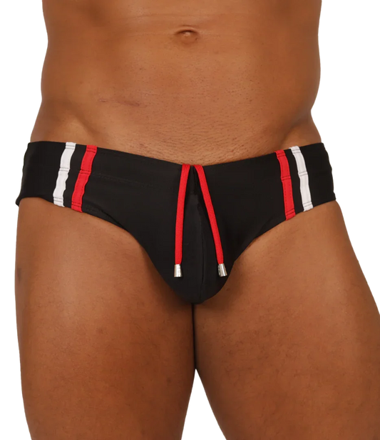 NICE BLACK SWIMBRIEF - Gigo Underwear Colombia