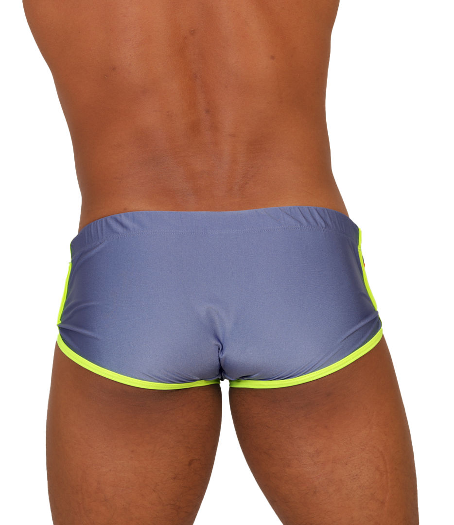Nice Blue Swim Trunk vista posterior de Gigo Underwear