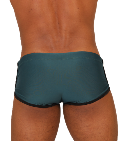Nice Green Swim Trunk vista posterior de Gigo Underwear