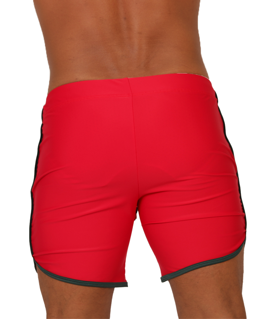 Nice Red Beachwear vista posterior de Gigo Underwear