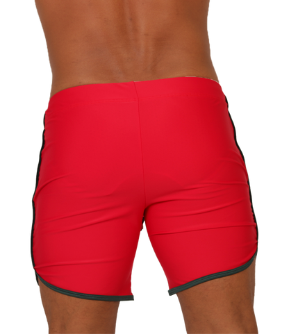 Nice Red Beachwear vista posterior de Gigo Underwear