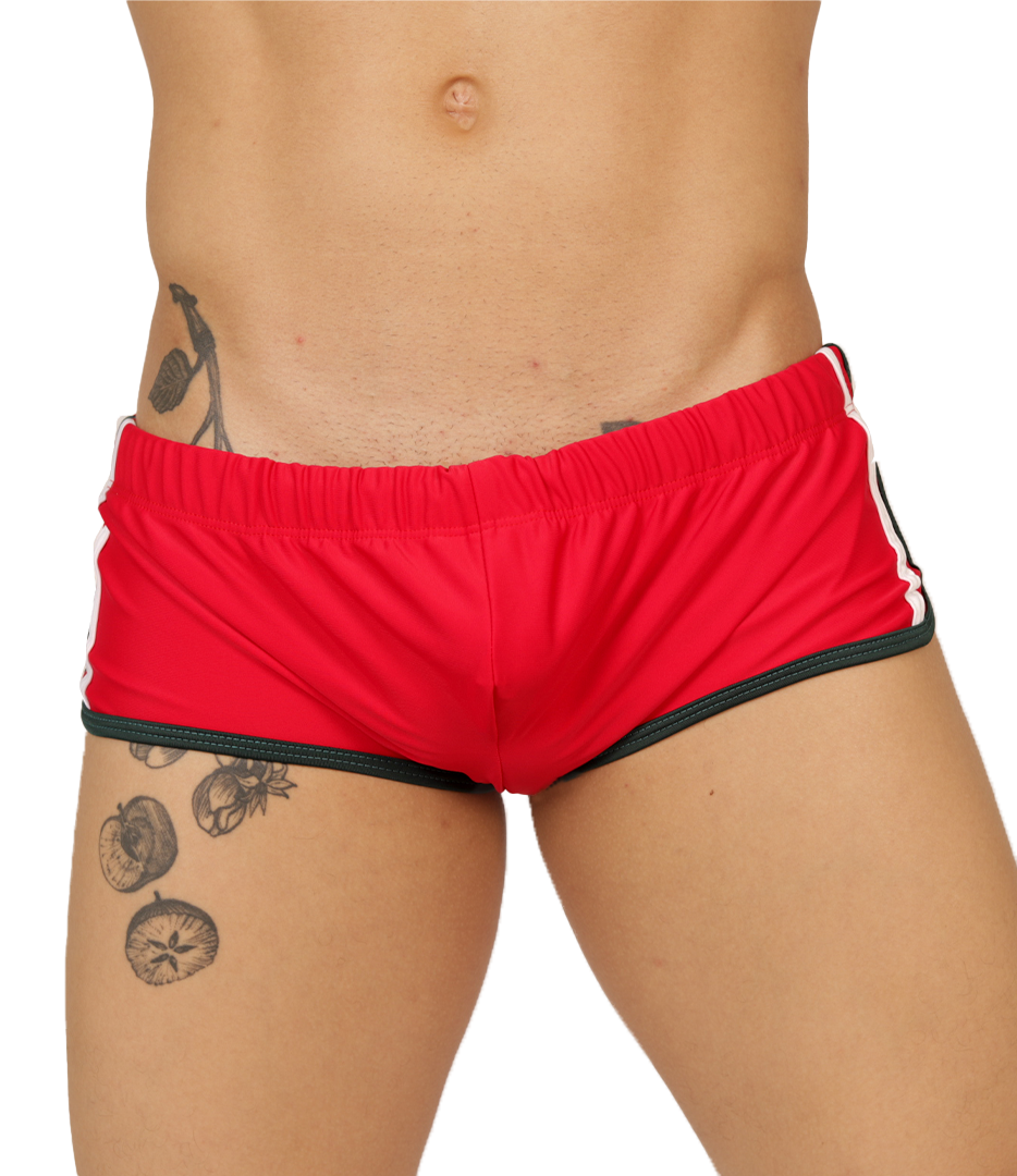NICE RED SWIM TRUNK - Trunk Deportivo Masculino con Estilo Actual