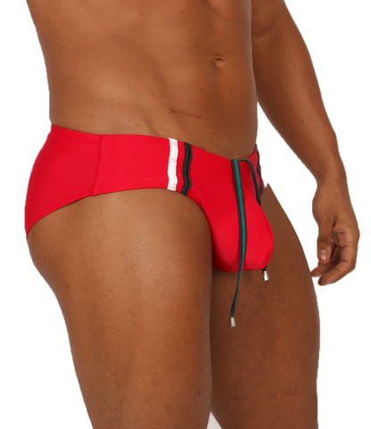 Nice Red Swimbrief vista posterior de Gigo Underwear