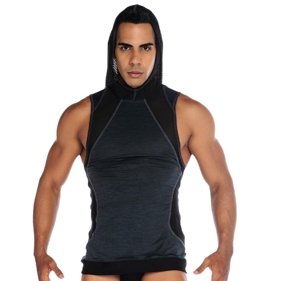 NIRVANA GRAY HOODY TSHIRT - Gigo Underwear Colombia