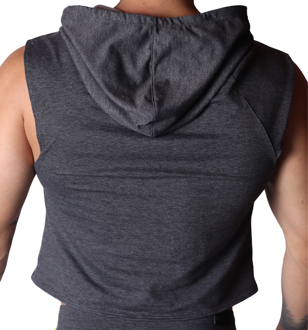 Nafts Gray Hoody T Shirt vista posterior de Gigo Underwear