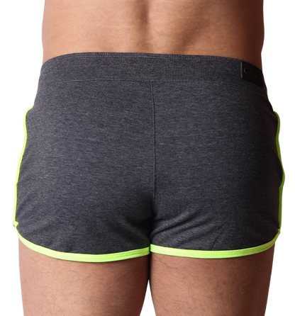 Nafts Gray Shorts vista posterior de Gigo Underwear