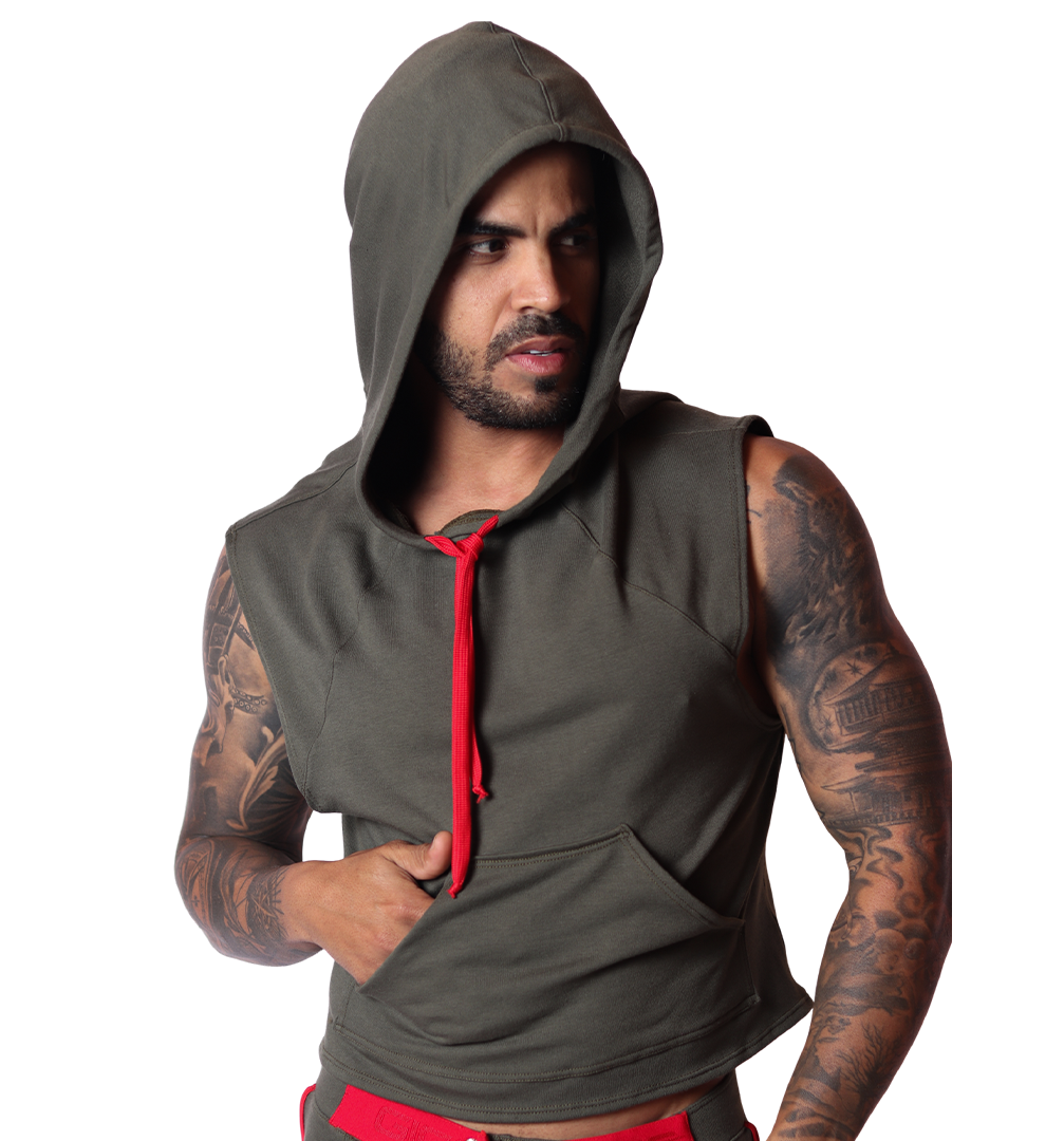 Nafts Green Hoody T Shirt de Gigo Underwear