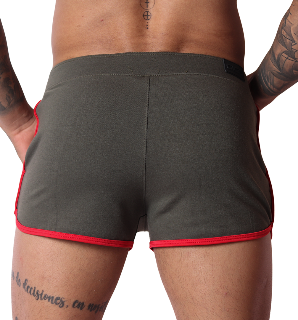 Nafts Green Shorts vista posterior de Gigo Underwear