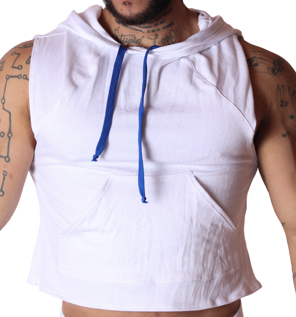 Nafts White Hoody T Shirt de Gigo Underwear