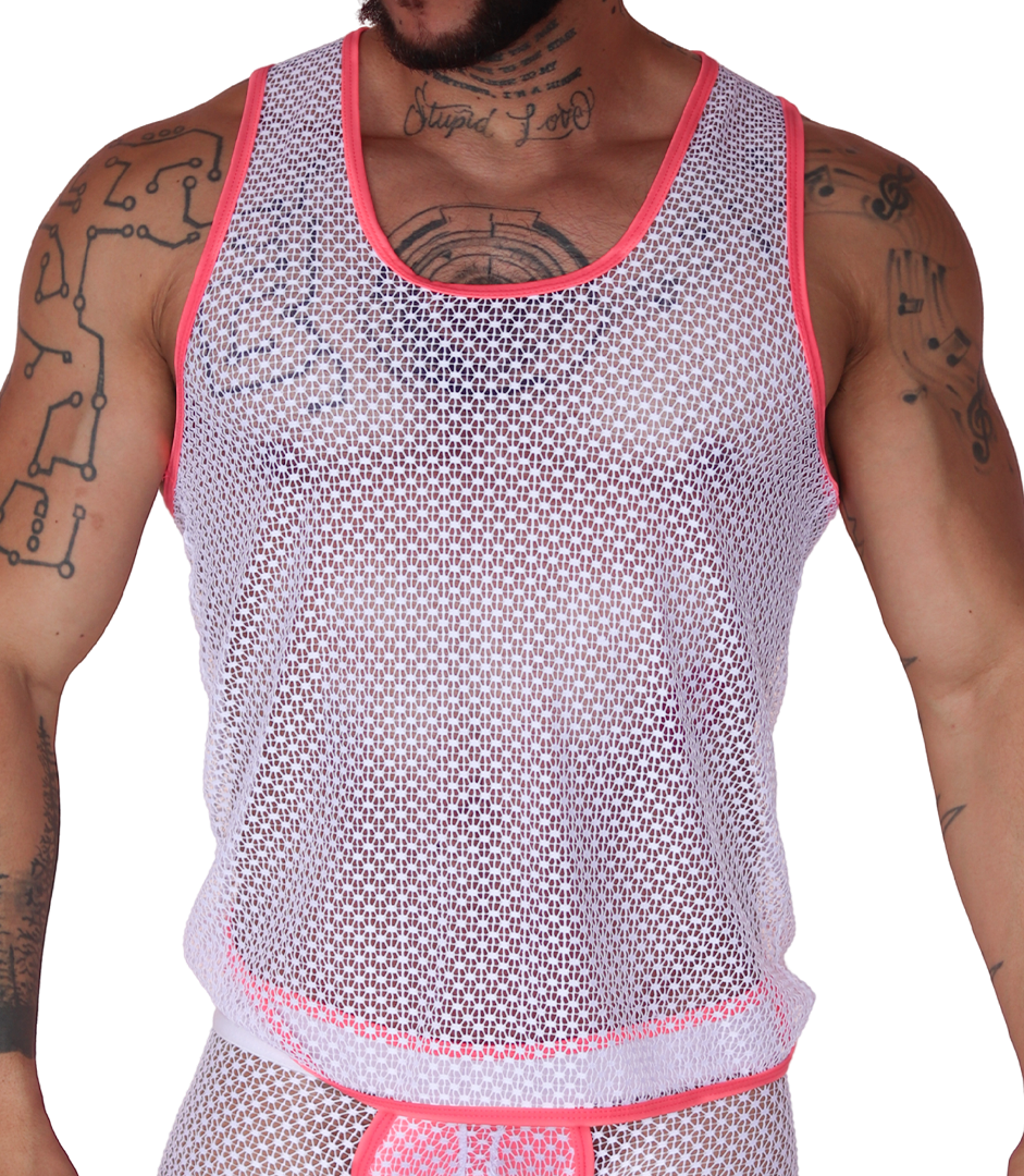 Net Fuchsia Tank de Gigo Underwear