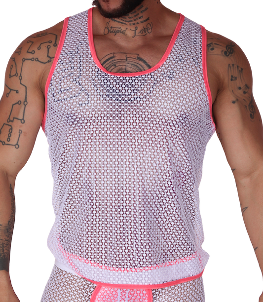 Net Fuchsia Tank de Gigo Underwear