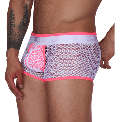 Net Fuchsia Trunk vista frontal de Gigo Underwear