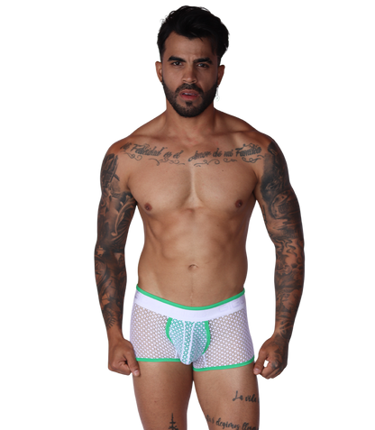 Net Green Trunk en modelo de Gigo Underwear