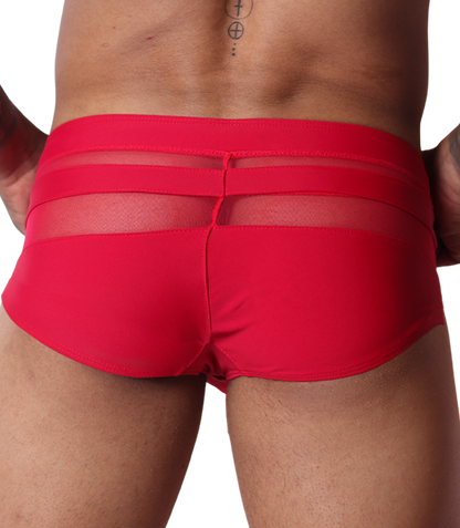 Panel Red Swim Brief vista posterior de Gigo Underwear