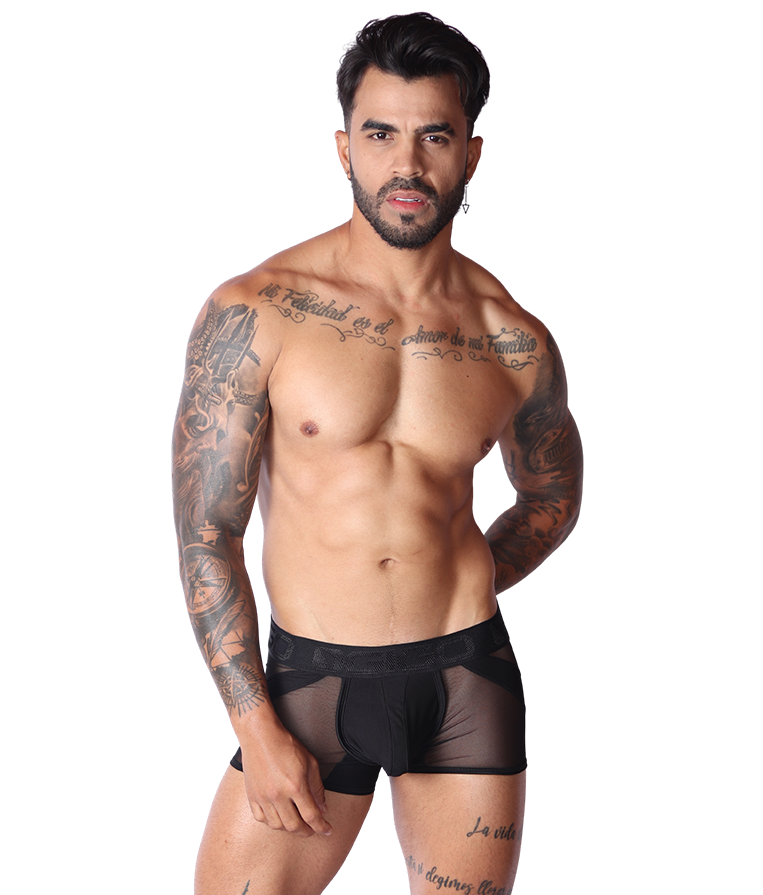 Panel Black Trunk en modelo de Gigo Underwear