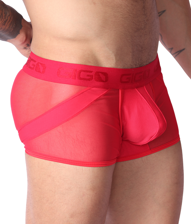 Panel Red Trunk vista frontal de Gigo Underwear