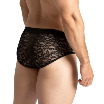 Paradise Black Brief vista posterior de Gigo Underwear