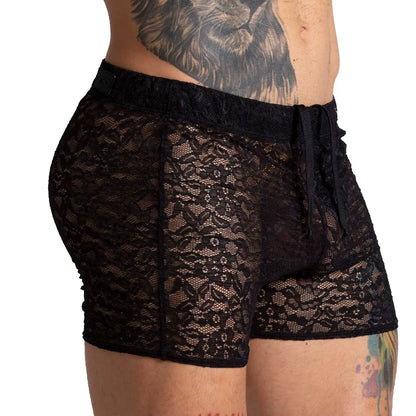 Paradise Black Hotshort vista frontal de Gigo Underwear