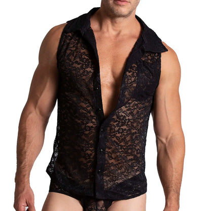 Paradise Black Shirt de Gigo Underwear