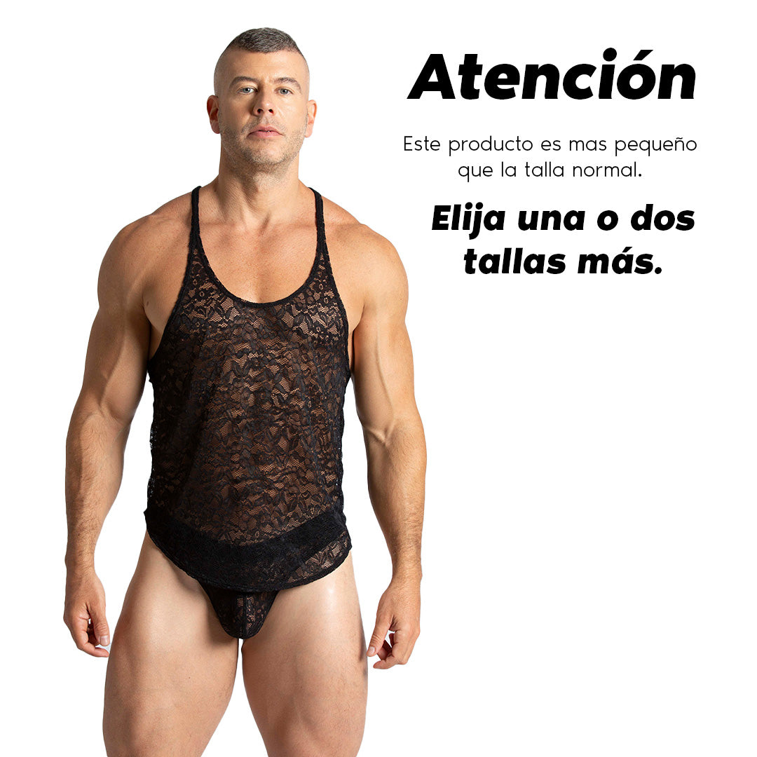 PARADISE BLACK TANK - Gigo Underwear Colombia