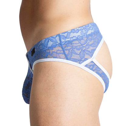 Paradise Blue Brief Jock en modelo de Gigo Underwear