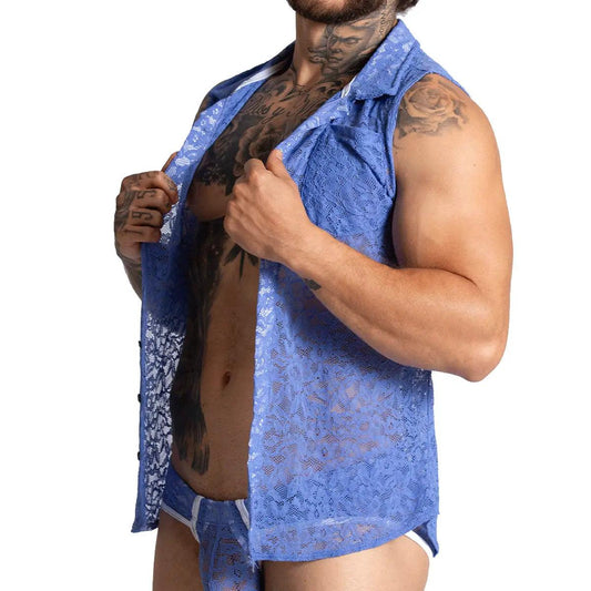 PARADISE BLUE SHIRT - Gigo Underwear Colombia