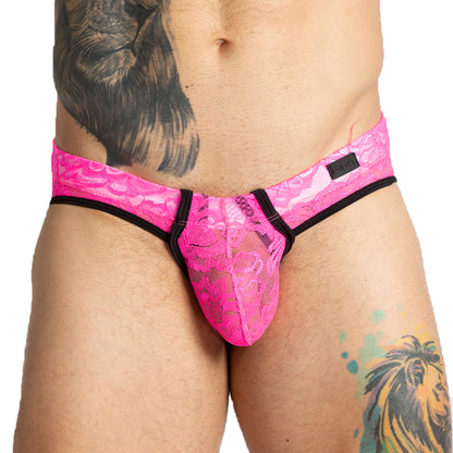 Paradise Fucshia Brief Jock vista frontal de Gigo Underwear