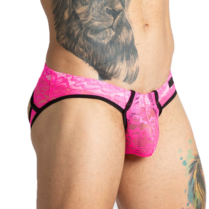 Paradise Fucshia Brief Jock vista posterior de Gigo Underwear